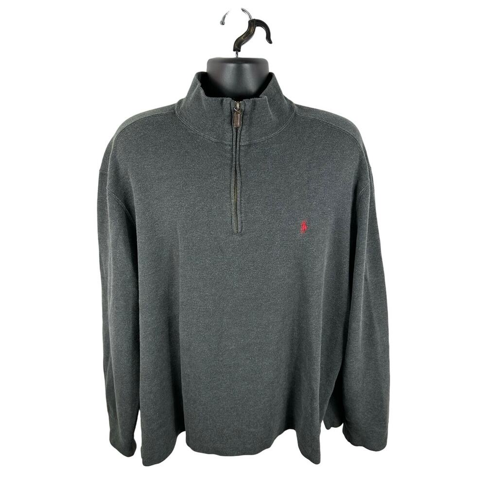 Polo Ralph Lauren Ribbed Cotton Sweater Pullover Size 2XL Grey
